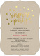 Tan Surprise Party Confetti Dot Invitations Image 3 of 6